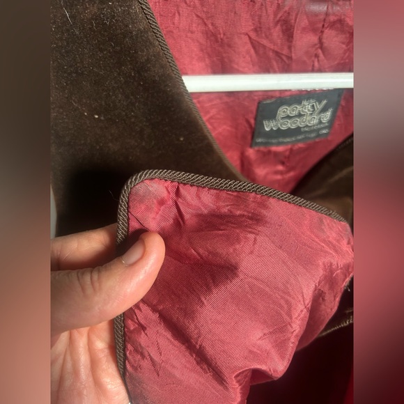 Vintage 70s/80s Patty Woodard California Brown Velvet Vest Size S/M - Picture 10 of 10